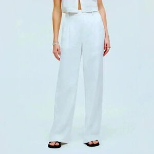 NWT! Madewell The Harlow Wide-Leg Pant in 100% Linen Size 14